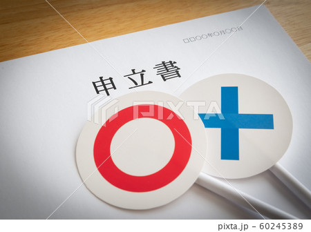 申立書　○×　申立て　書類　裁判 60245389