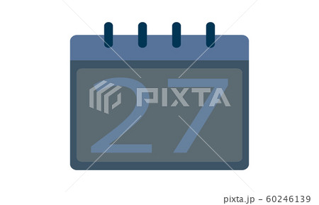 Simple flat calendar page icon vector image Simple flat calendar page icon vector image 60246139