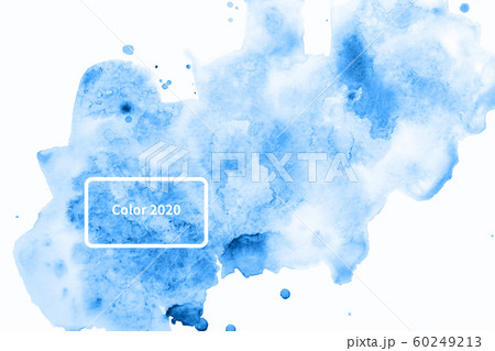 Abstract watercolor background with blue stains. Abstract watercolor background with blue stains. 60249213