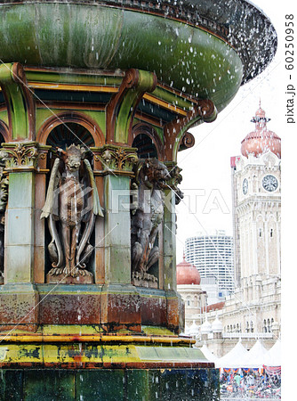 Queen Victoria Fountain at Merdeka Square, Malaysia. Originally brought from Britain on 1987 during British colonial era in Malaysia. Queen Victoria Fountain at Merdeka Square, Malaysia. Originally brought from Britain on 1987 during British colonial era in Malaysia. 60250958