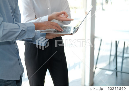business people discussing on performance revenue business people discussing on performance revenue 60253840