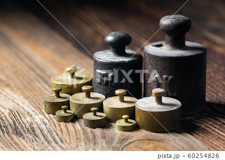 Old rustic metal weights Old rustic metal weights 60254826