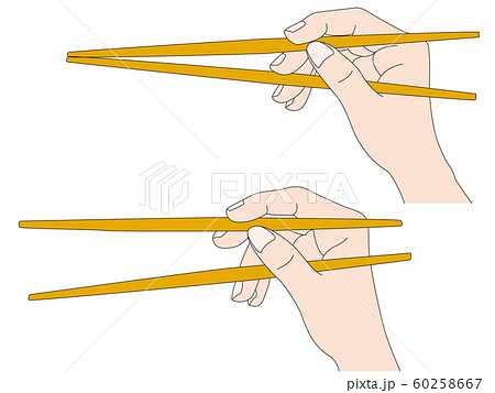 How to hold chopsticks correctly.eps 60258667