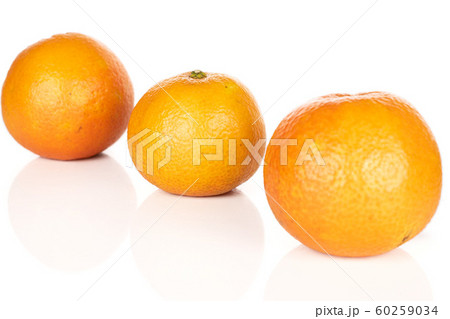 Fresh orange mandarin isolated on white Fresh orange mandarin isolated on white 60259034