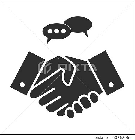 Business people handshake in grey colors 60262066
