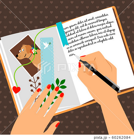 Girls diary scheduler with bookmark Girls diary scheduler with bookmark 60262084