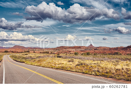 Scenic road in Canyonlands National Park, USA. Scenic road in Canyonlands National Park, USA. 60262781
