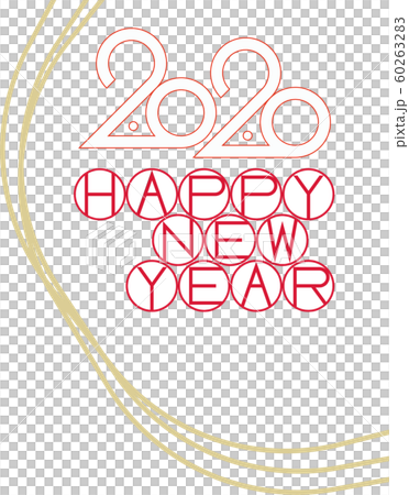 New Year's card material 60263283