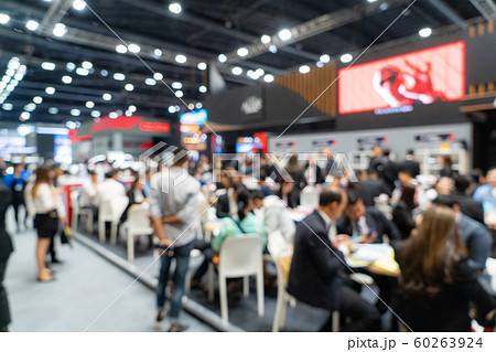Abstract blurred defocused tradeshow event Abstract blurred defocused tradeshow event 60263924