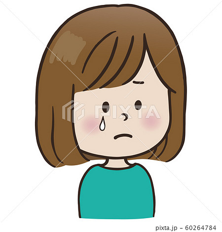表情_泣く(女性) 表情_泣く(女性) 60264784