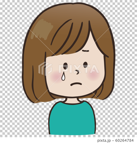 表情_泣く(女性) 表情_泣く(女性) 60264784