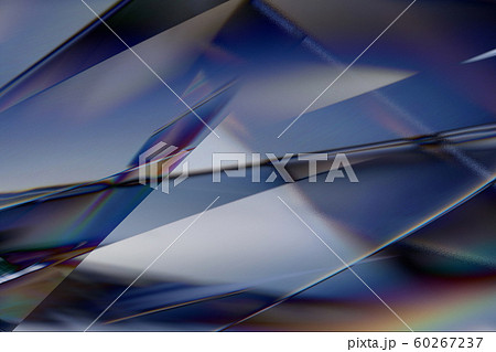 クールなガラス質感のメタリックなアブストラクトのイラスト素材