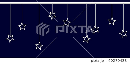 星のオーナメント、クリスマスの飾りなど 立体感あり 60270428