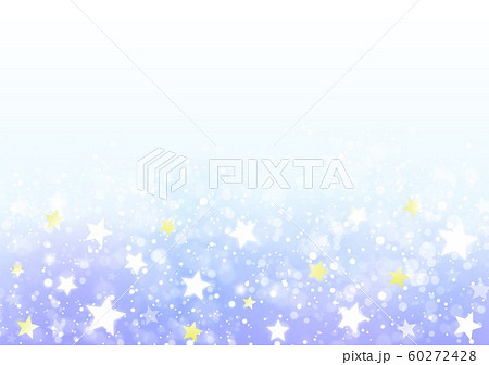 星キラキラ青グラデーションのイラスト素材