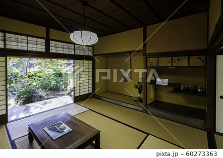 萩城城下町　青木周弼旧宅　縁側　山口県萩市 60273363