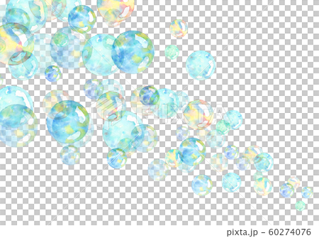 水彩的肥皂泡背景 插圖素材 圖庫