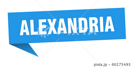 Alexandria sticker. Blue Alexandria signpost 60275493