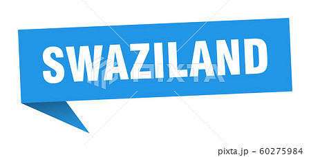 Swaziland sticker. Blue Swaziland signpost pointer 60275984