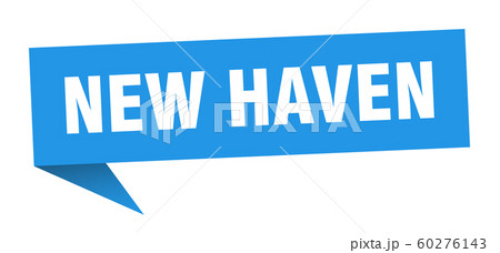 New Haven sticker. Blue New Haven signpost pointer New Haven sticker. Blue New Haven signpost pointer 60276143
