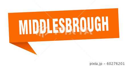 Middlesbrough sticker. Orange Middlesbroughのイラスト素材 [60276201] - PIXTA