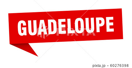 Guadeloupe sticker. Red Guadeloupe signpost Guadeloupe sticker. Red Guadeloupe signpost 60276398