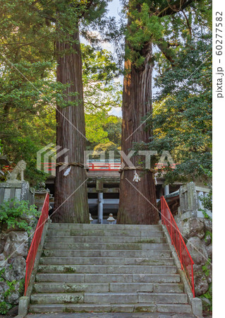 八幡朝見神社 大分県別府市の写真素材