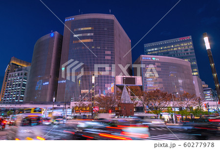 日本の東京都市景観 数寄屋橋の交差点などを望む 日本の東京都市景観 数寄屋橋の交差点などを望む 60277978