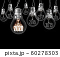 Light Bulbs with New Year 2020 60278303