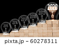 Light Bulbs with New Year 2020 60278311