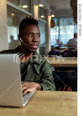 african american man using computer african american man using computer 60278558
