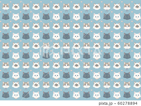 猫の背景パターン 60278894