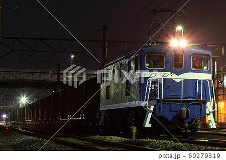 秩父鉄道デキ 鉱石貨物列車 デキ507号機 武川交換 60279319