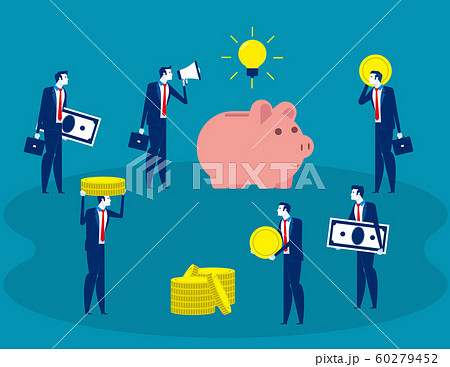 Crowdfunding project. Concept business vector 60279452