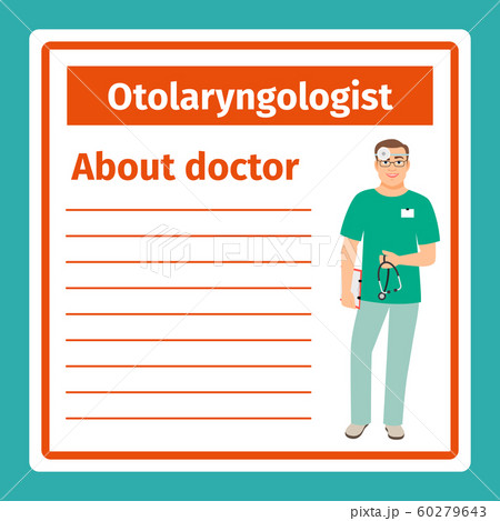 Medical notes about otolaryngologist 60279643