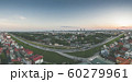 Long Bien - Xuan Quan, Ha Noi, Viet Nam, Panorama Aerial Drone Shot in in Sunset 60279961