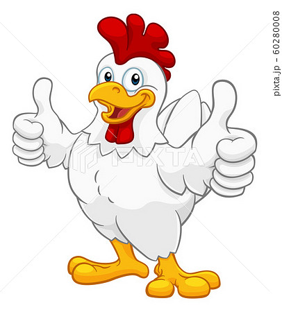 Chicken Cartoon Rooster Cockerel Character - Stock Illustration [60280008]  - PIXTA