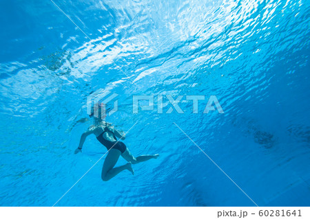 Girl Synchronised Dance Underwater Photo 60281641