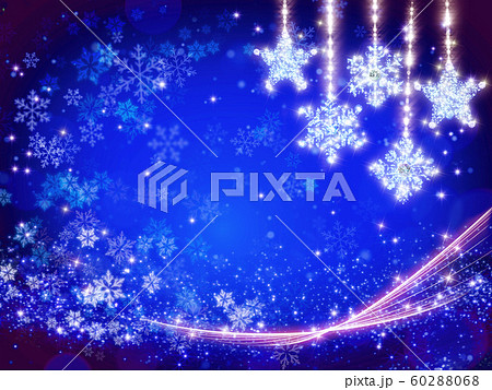 クリスマス オーナメント ダイヤモンドのキラキラ背景 60288068