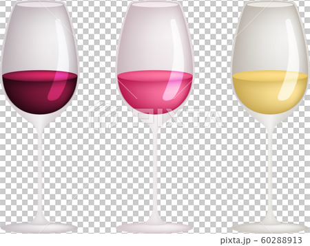 酒杯_矢量_插圖_紅葡萄酒_玫瑰_白葡萄酒_飲料_酒精_酒精 60288913