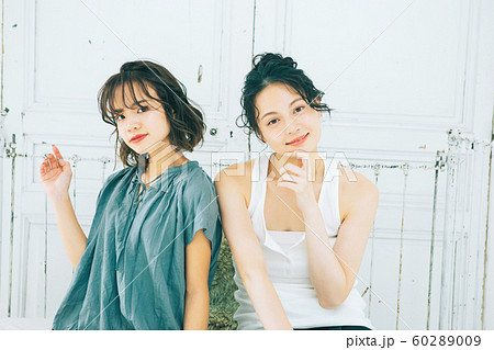 ヘアスタイル　２ショット 60289009