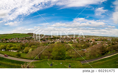 The view from Carisbrooke Castle on the Isle of Wight 60291475