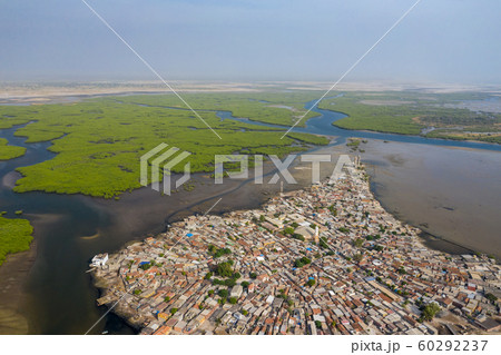 Aerial view of Joal Fadiouth. UNESCO site Photo Aerial view of Joal Fadiouth. UNESCO site Photo 60292237