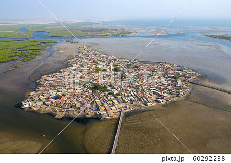 Aerial view of Joal Fadiouth. UNESCO site Photo Aerial view of Joal Fadiouth. UNESCO site Photo 60292238