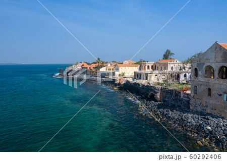 Aerial view of Goree Island. Goree. Dakar, 60292406