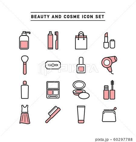 BEAUTY AND COSME ICON SET BEAUTY AND COSME ICON SET 60297788