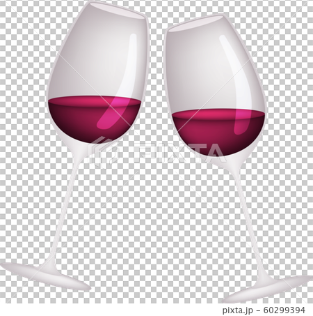 乾杯 ワイングラス ベクター イラスト 赤ワイン ボルドー ドリンク お酒 アルコールのイラスト素材