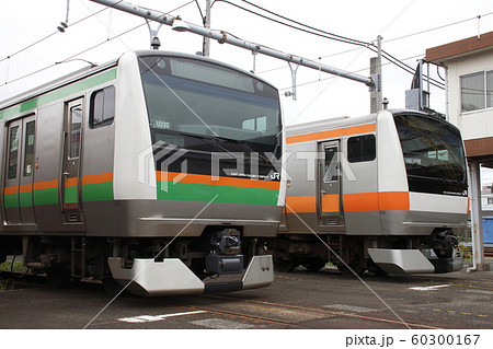 東京総合車両センターで展示されるE233系 東京総合車両センターで展示されるE233系 60300167
