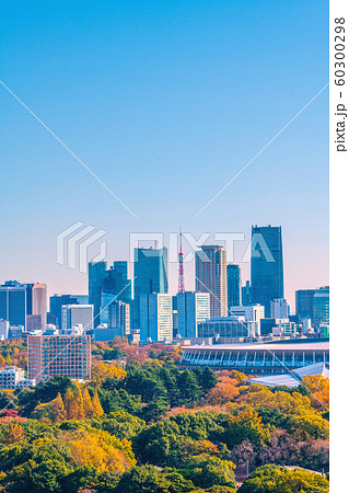 日本の東京都市景観 新生・国立競技場などを望む。11月30日に完成した=11月30日撮影 日本の東京都市景観 新生・国立競技場などを望む。11月30日に完成した=11月30日撮影 60300298