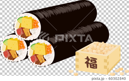 恵方巻 豆まき 枡 右向き 60302840