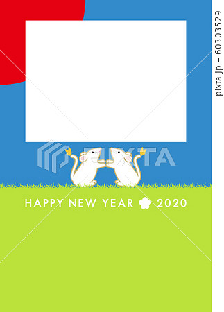 年賀状 2020年 フォトフレーム 60303529